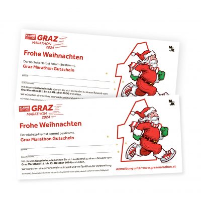 Mit dem Graz Marathon Gutschein Lauffreude schenken