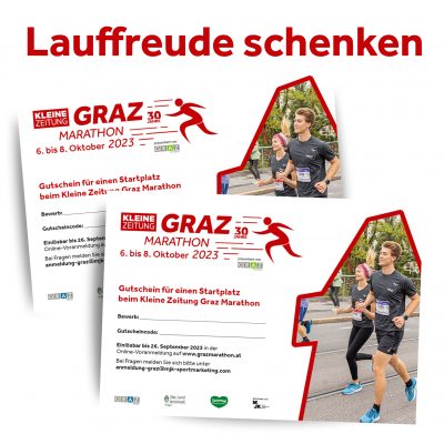 Mit dem Graz Marathon Gutschein Lauffreude schenken